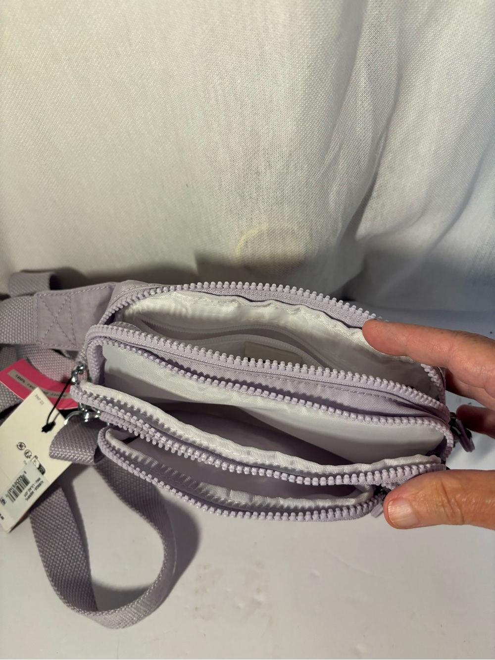 Kipling Lilac Nylon 2 in 1 crossbody-Fanny pack NWT Bag - Picture 3 of 4